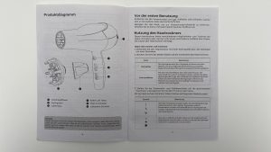 Klamer Haartrockner Details Bedienungsanleitung