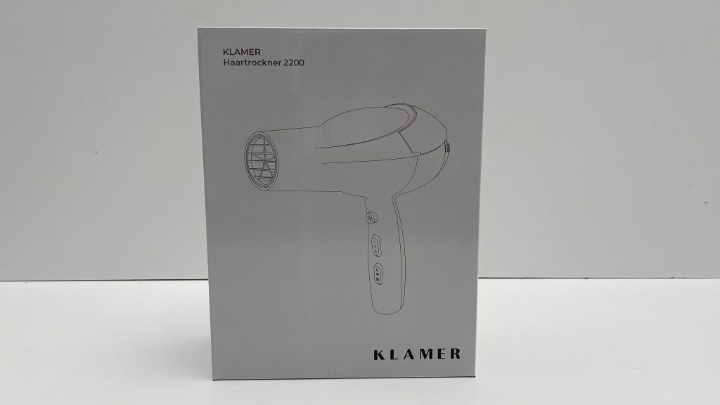 Klamer Haartrockner Verpackung