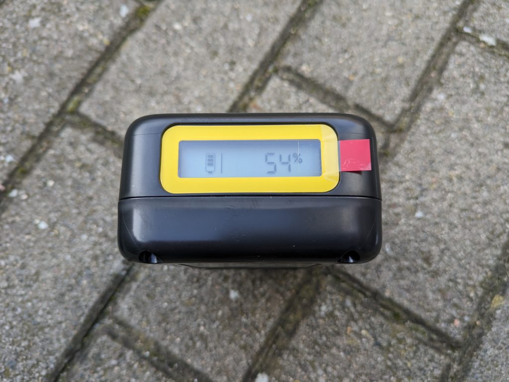 Ladeanzeige des Akkus des Kärcher KHB 6 Akku-Hochdruckreinigers