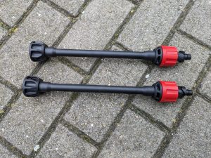 Lanzen des EInhell Hypresso Akku-Hochdruckreinigers