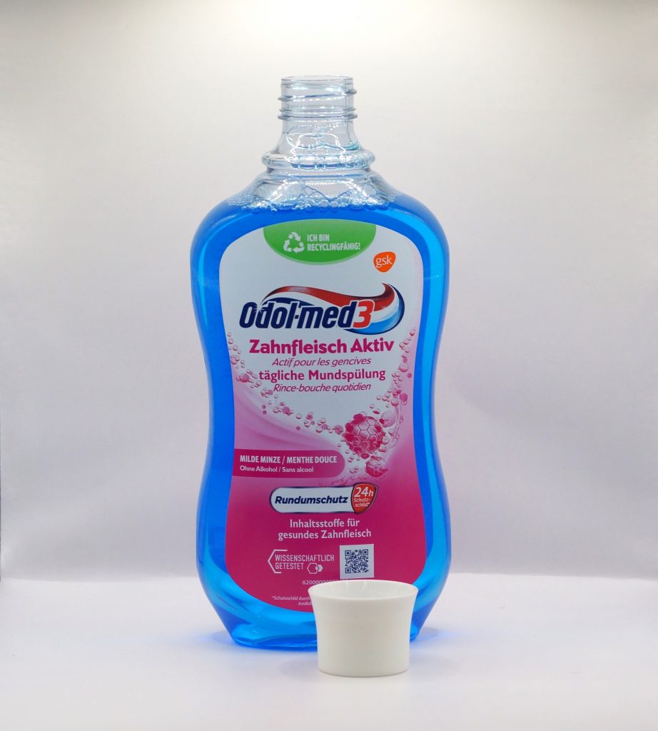Odol-med Zahnfleisch aktiv Flasche geöffnet