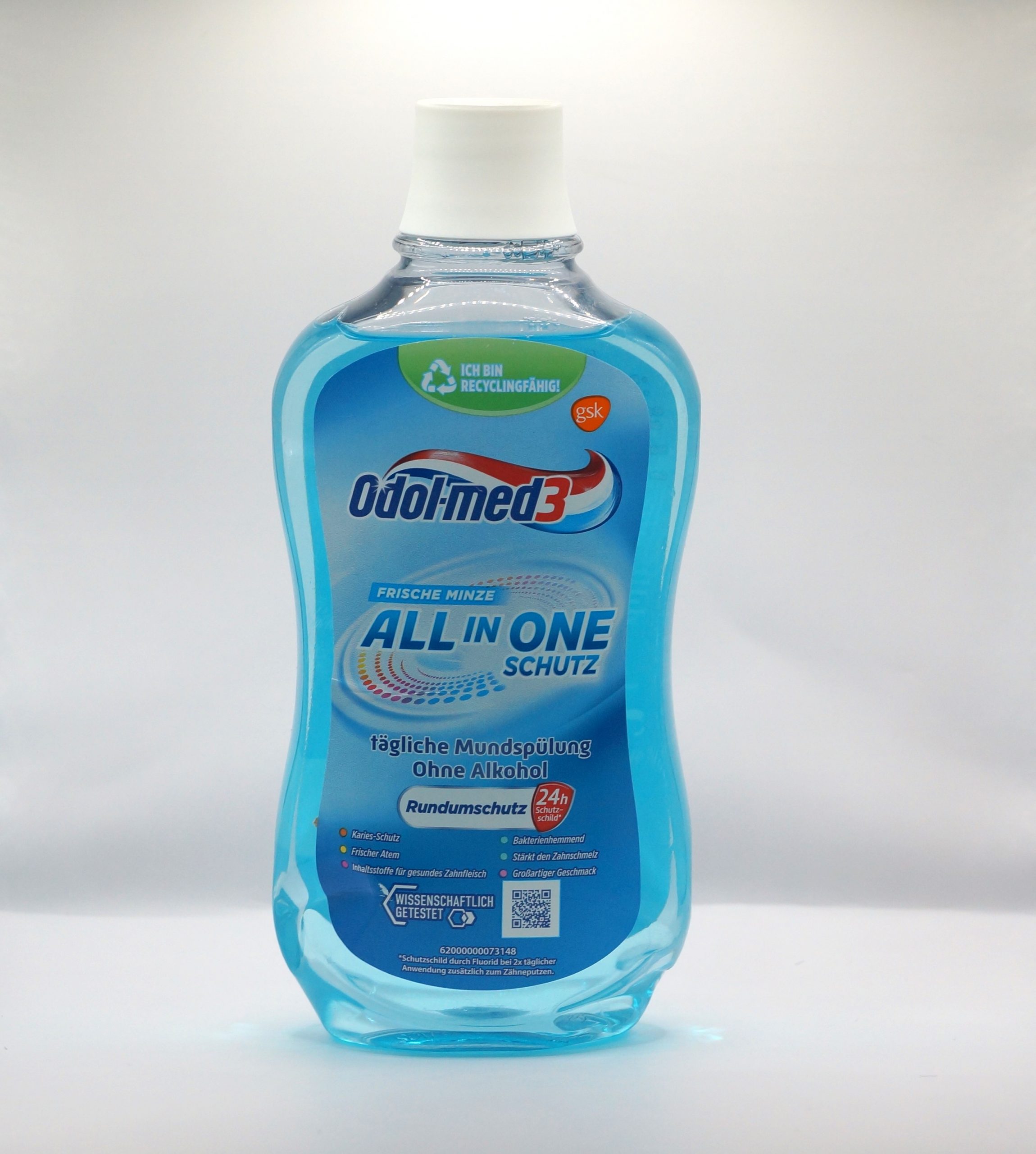Odol-med3 All in One Flasche Vorderseite