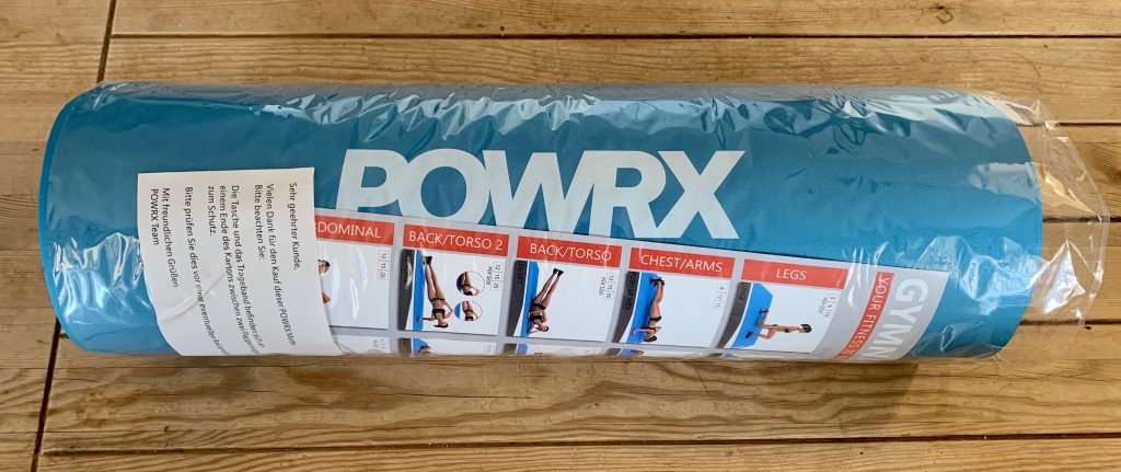 POWRX ‎A6-P1C9-1TM0 Gymnastikmatte in der Verpackung