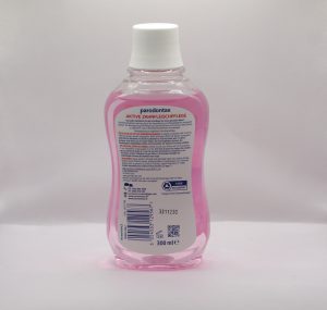Parodontax Aktive Zahnfleischpflege Flasche Rückseite