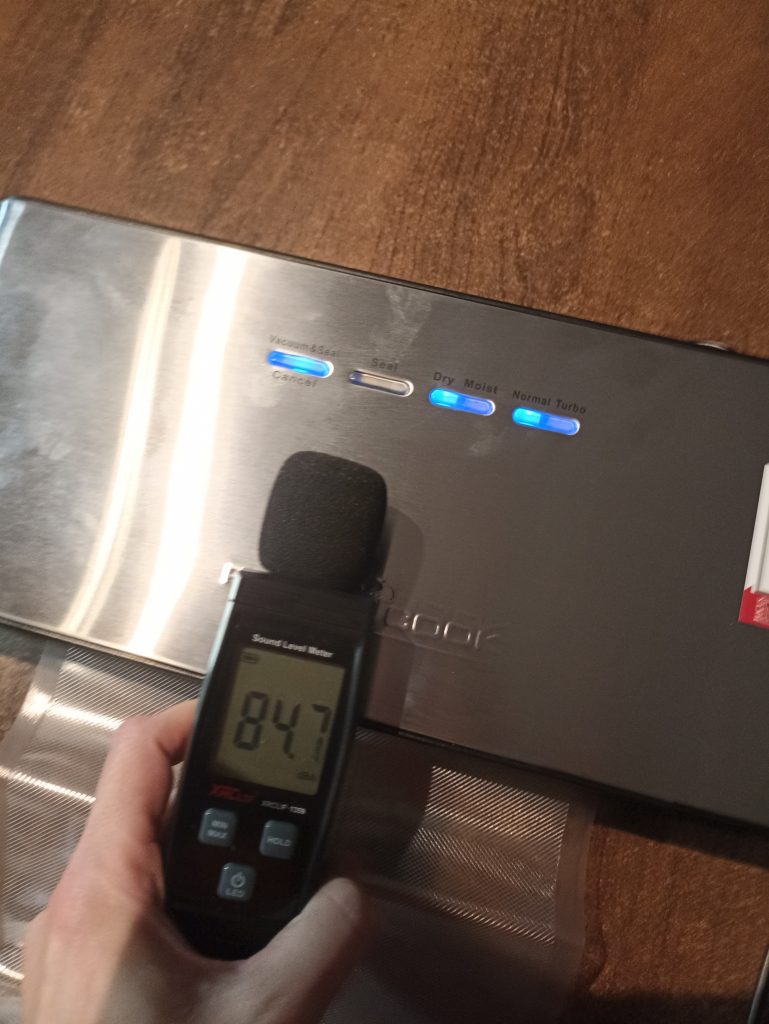 ProfiCook PC-VK 1080 Vakuumierer, Messen der Lautstärke in Dezibel