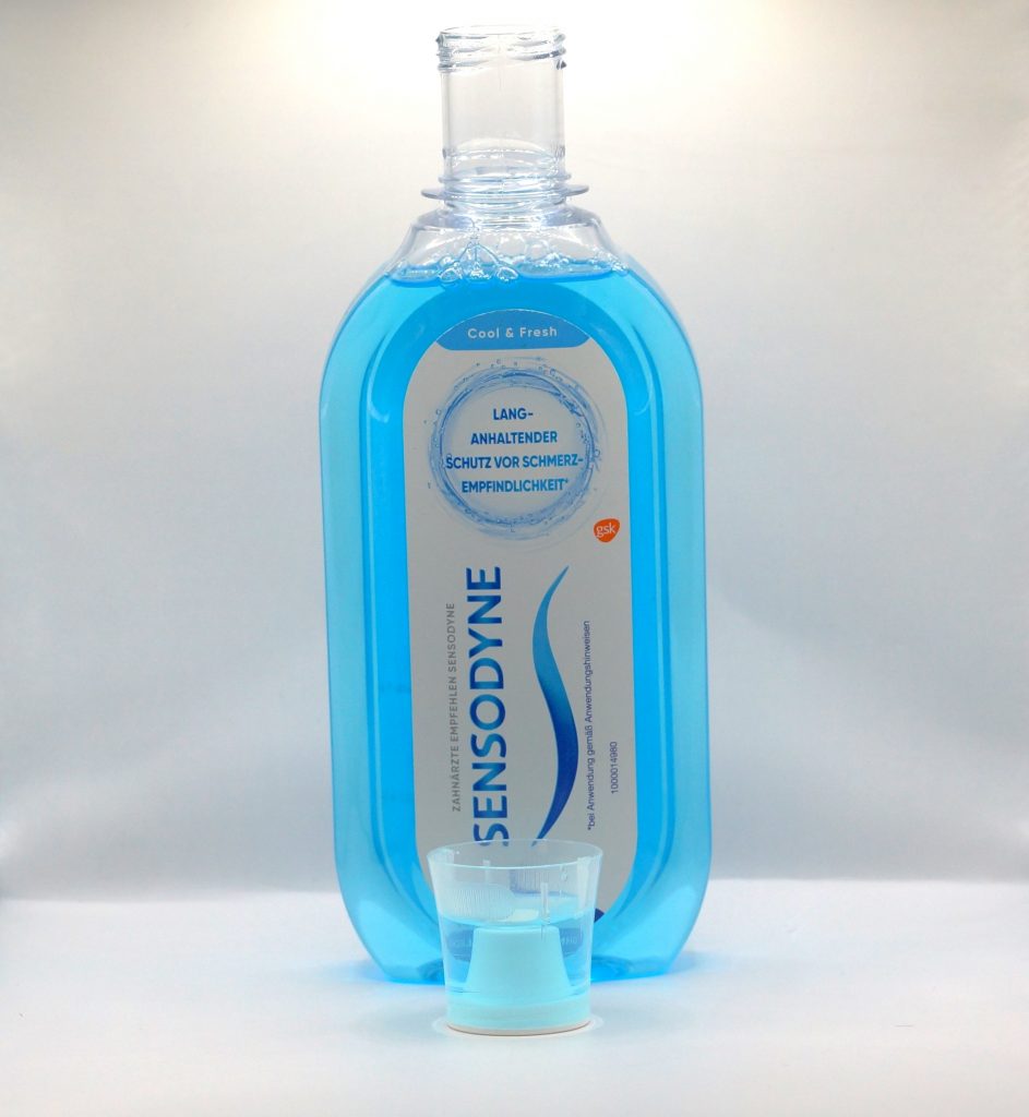 Sensodyne Cool & Fresh Flüssigkeit im Deckel