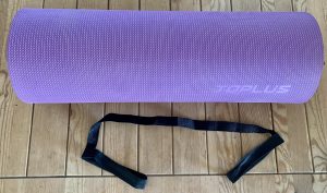 TOPLUS Gymnastikmatte ausgepackt mit Trageband
