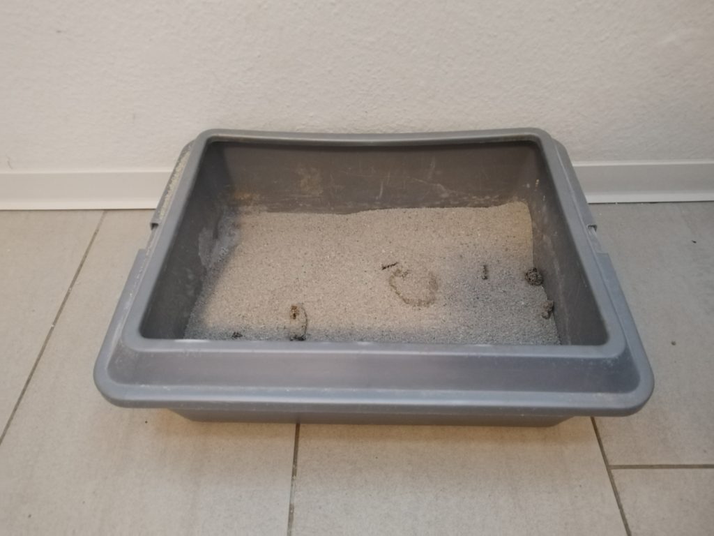 Tigerino-Katzenstreu-nach-der-Benutzung