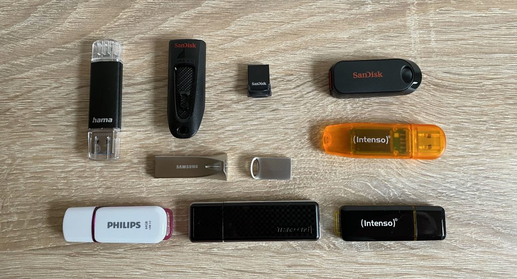 USB-Stick Gruppenbild Sticks