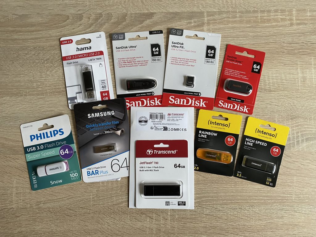 USB-Stick Gruppenbild Verpackung