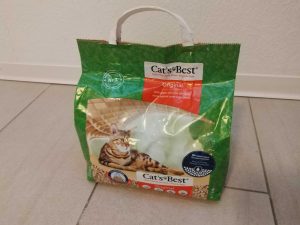 Verpackung des Cat's Best Original Katzenstreu von vorne