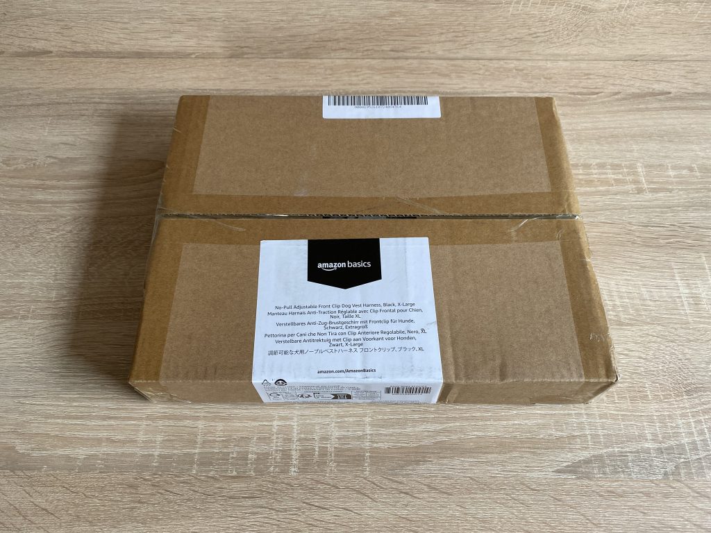 Amazon Basics Anti-Zieh-Hundegeschirr Verpackung