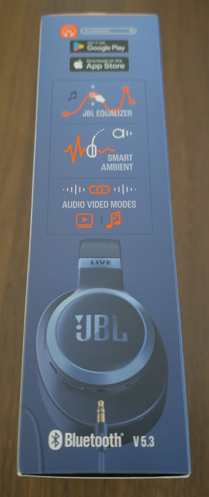 JBL LIVE770NC Bluetooth-Kopfhörer Karton Seite