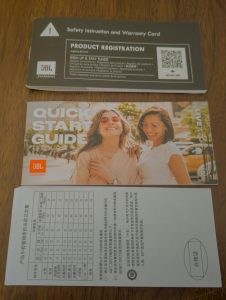 JBL LIVE770NC Bluetooth-Kopfhörer Papierkram