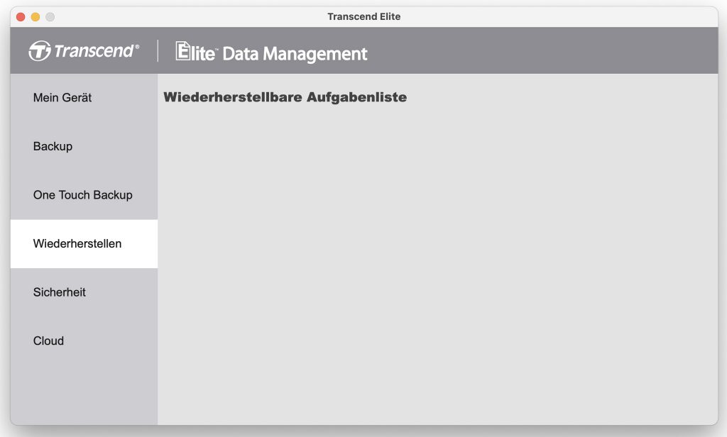 Transcend JetFlash 920 USB-Stick Software Wiederherstellen Backup