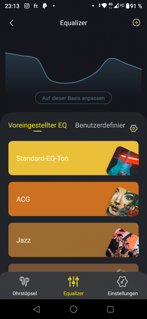 Tribit FlyBuds C2 Bluetooth-Kopfhörer Screenshot