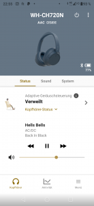 Sony WH-CH720N Bluetooth-Kopfhörer Screenshot