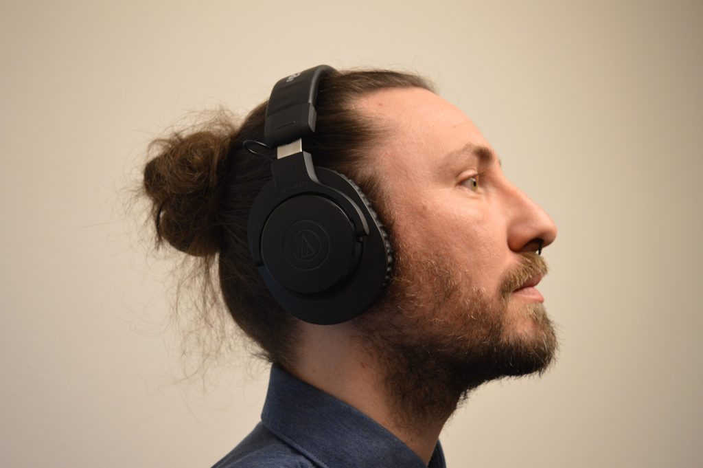 Audio-Technica ATH-M20xBT Over-Ear-Kopfhörer Aufgesetzt Ansicht Links