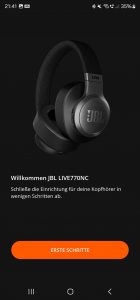 JBL LIVE770NC Bluetooth-Kopfhörer Screenshot
