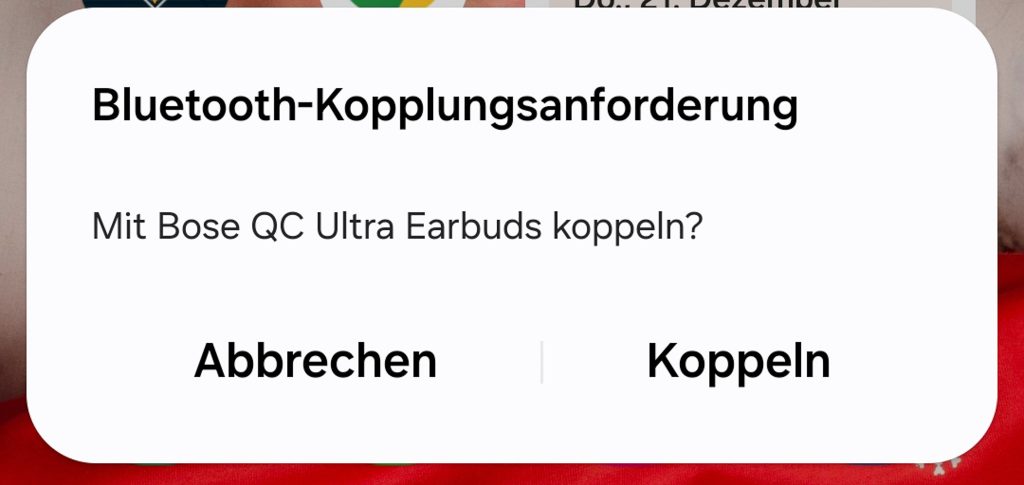 Bose QuietComfort Ultra EarBuds Bluetooth-Kopfhörer Screenshot