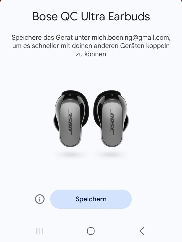 Bose QuietComfort Ultra EarBuds Bluetooth-Kopfhörer Screenshot