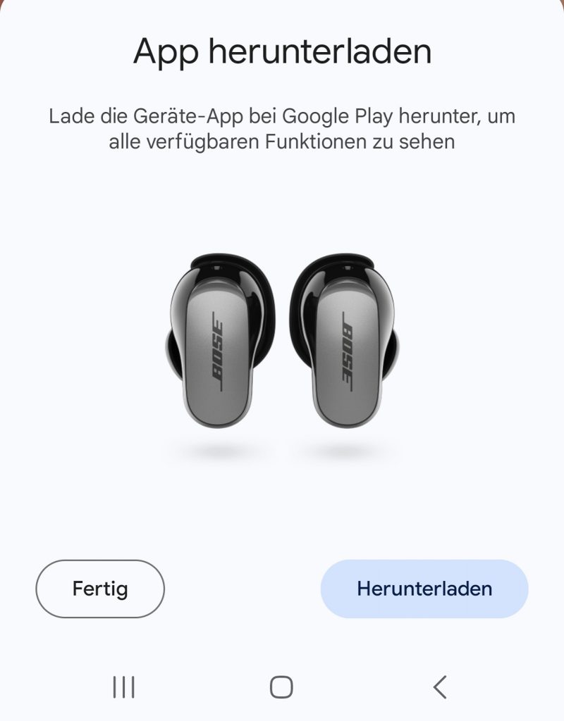 Bose QuietComfort Ultra EarBuds Bluetooth-Kopfhörer Screenshot
