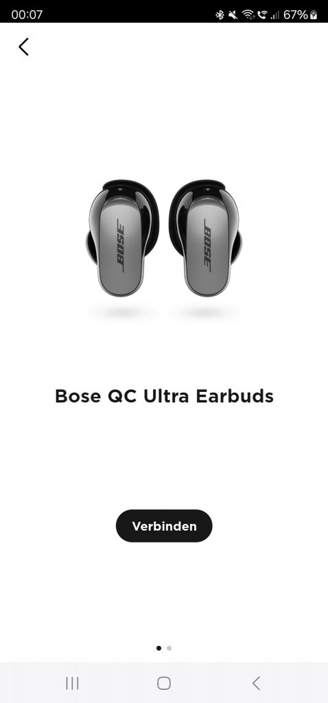 Bose QuietComfort Ultra EarBuds Bluetooth-Kopfhörer Screenshot