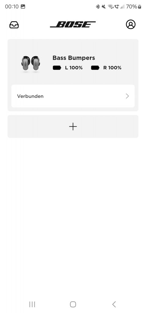 Bose QuietComfort Ultra EarBuds Bluetooth-Kopfhörer Screenshot