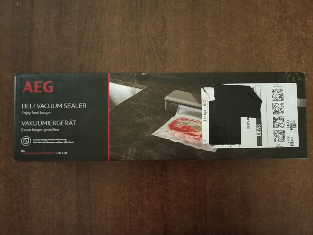 AEG VS4-1-4AG Vakuumierer, Verpackung Vorderseite