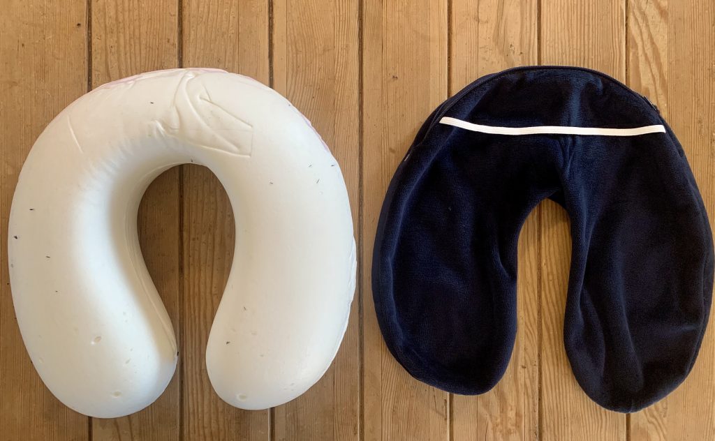 Amazon Basics Nackenkissen mit entferntem Bezug