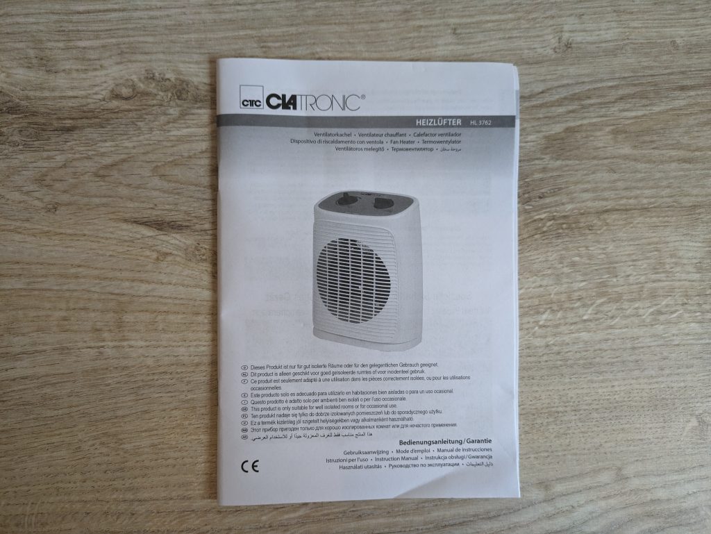 Anleitung des Clatronic HL3762 Heizlüfters