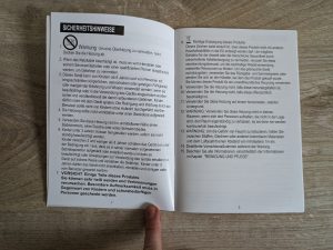 Anleitung des Pelonis SWNJ53 Heizlüfters geöffnet