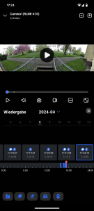 App Timeline der Reolink Duo 3 PoE M81L Überwachungskamera