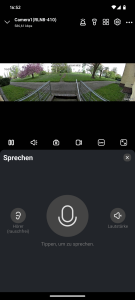 App der Reolink Duo 3 PoE M81L Überwachungskamera Hauptmenü