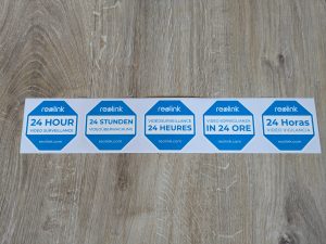 Aufkleber der Reolink Duo 3 PoE M81L Überwachungskamera