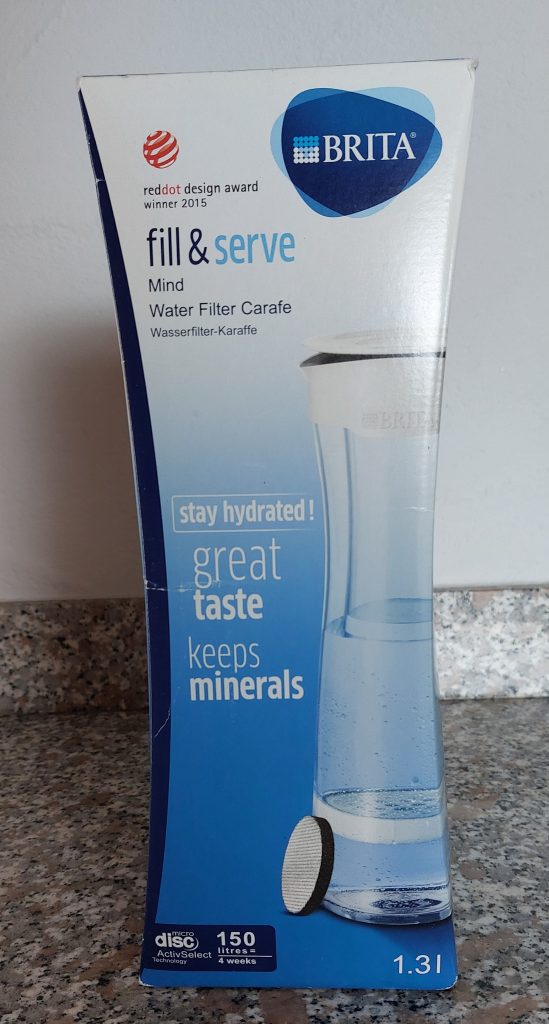 BRITA-Wasserfilter-Karaffe in der Verpackung
