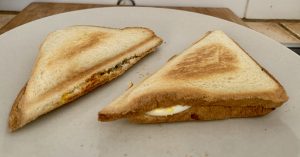 Bestron ‎ASM90XLCO XL-SandwichmakerNahaufnahme Sandwich-Hälften