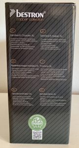 Bestron ‎ASM90XLCO XL-Sandwichmaker im Karton von der Seite