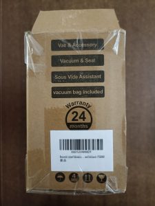Bonsenkitchen VS2000 Vakuumierer, Verpackung Seitenansicht 2