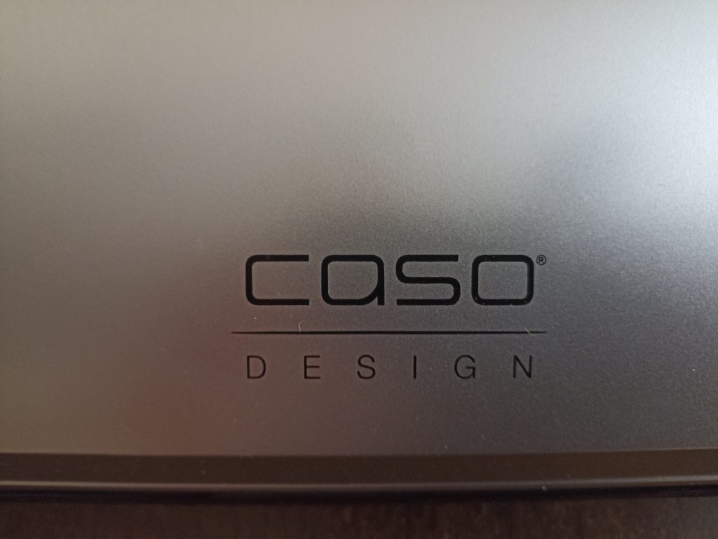 CASO VC10 Vakuumierer, Fimenlogo auf dem Deckel