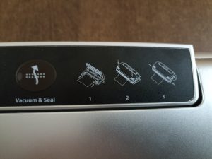 CASO VC10 Vakuumierer, Graphik neben dem Bedienfeld