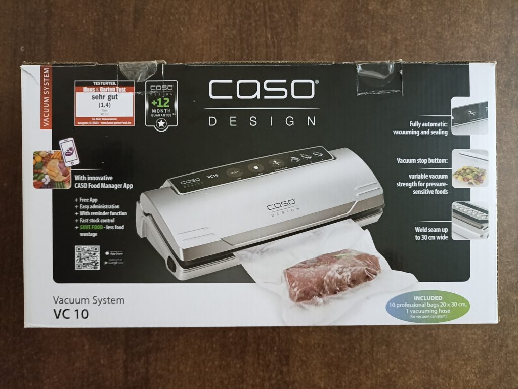 CASO VC10 Vakuumierer, Verpackung Vorderseite