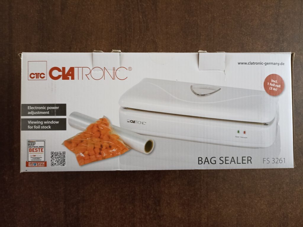 Clatronic FS 3261 Vakuumierer, Verpackung Rückseite