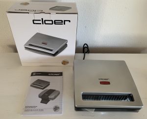 Cloer 6219 Sandwichmaker ausgepackt mit Zubehör