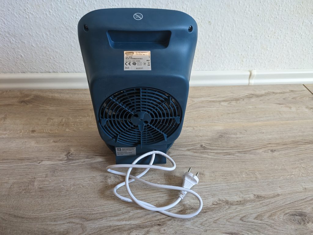 De’Longhi HFS50B20.AV Heizlüfter von hinten