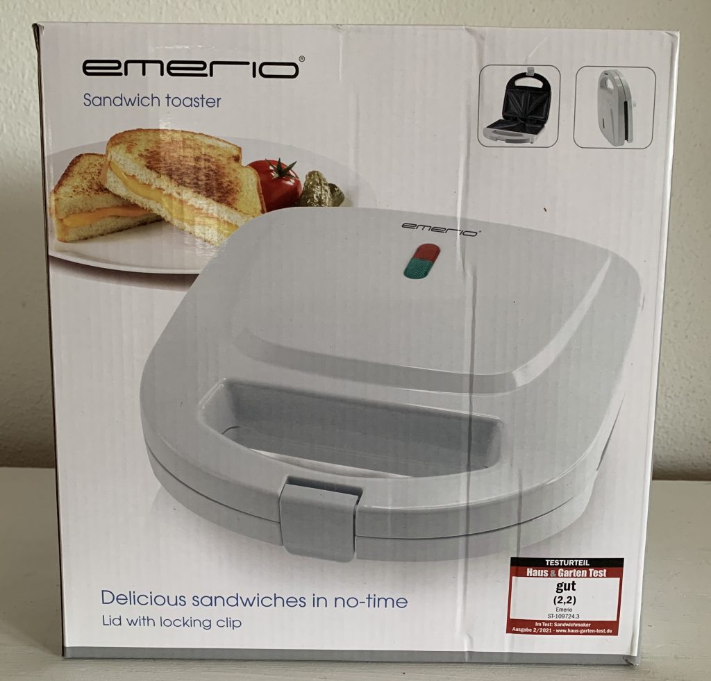 Emerio ST-109724.3 Sandwichmaker im Karton