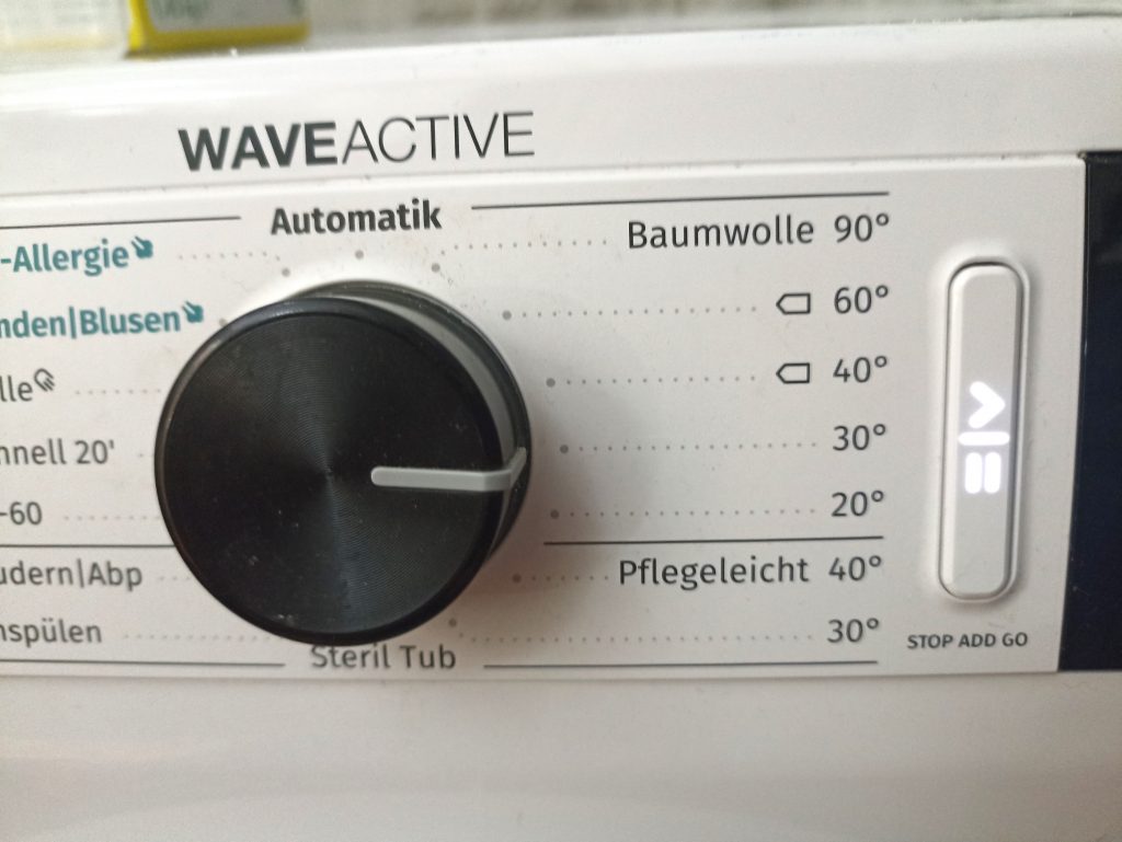 Frosch Citrus Waschmittel, Wäsche bei 30 Grad