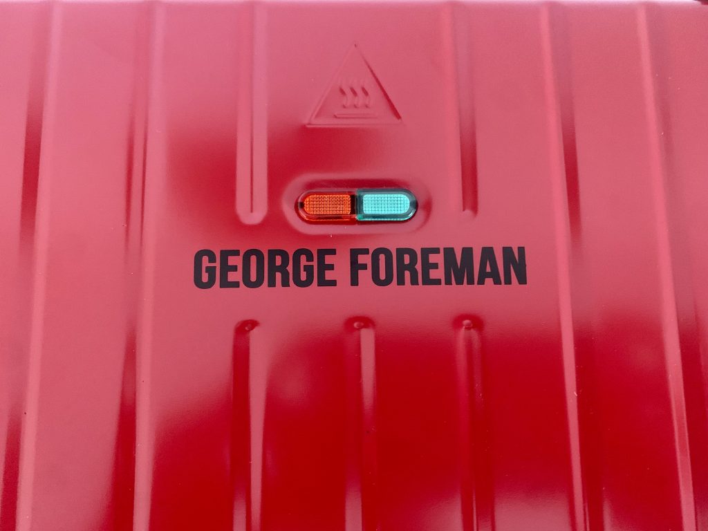 George Foreman 25030-56 Sandwichmaker Nahaufnahme Betriebskontrollleuchten