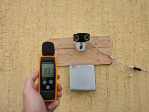 Getestete Lautstärke der Reolink Duo 3 PoE M81L Überwachungskamera