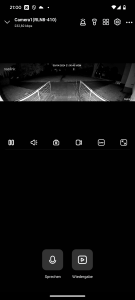 Infratot Nachtsicht der Reolink Duo 3 PoE M81L Überwachungskamera im Hauptmenü